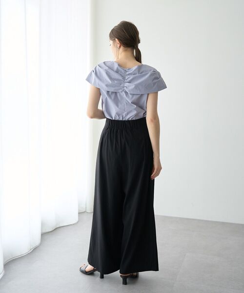 YECCA VECCA(イェッカヴェッカ)の「ドライタッチストレッチワイドパンツ(その他パンツ・レディース・モカ/ブラック・S/M)」の9枚目の写真