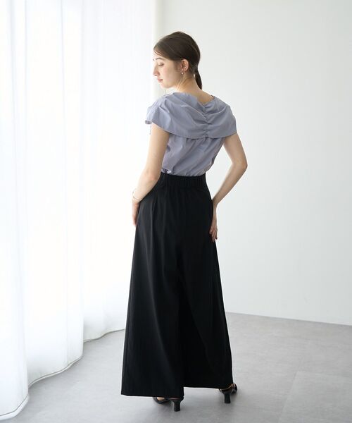 YECCA VECCA(イェッカヴェッカ)の「ドライタッチストレッチワイドパンツ(その他パンツ・レディース・モカ/ブラック・S/M)」の10枚目の写真
