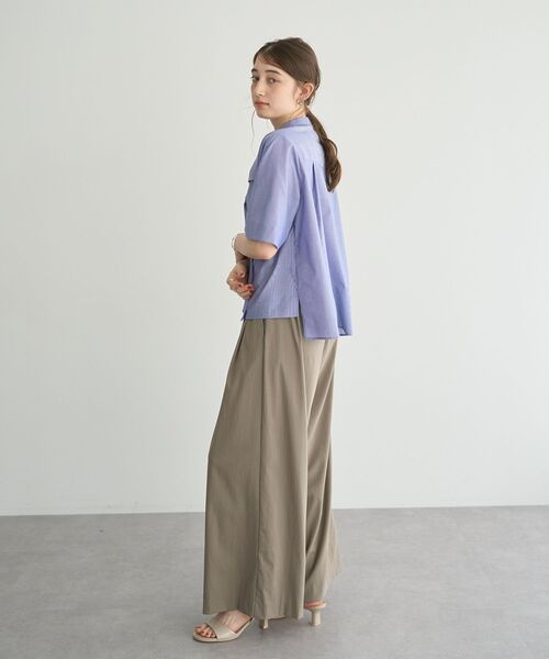 YECCA VECCA(イェッカヴェッカ)の「ドライタッチストレッチワイドパンツ(その他パンツ・レディース・モカ/ブラック・S/M)」の16枚目の写真