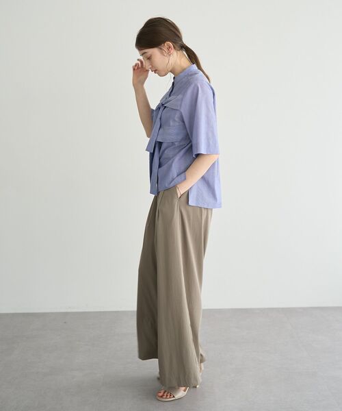 YECCA VECCA(イェッカヴェッカ)の「ドライタッチストレッチワイドパンツ(その他パンツ・レディース・モカ/ブラック・S/M)」の18枚目の写真