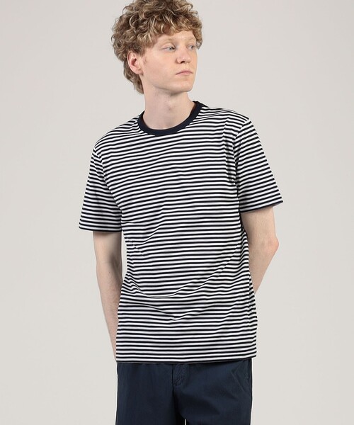 SUNSPEL（サンスペル）の「SUNSPEL コットン クルーネックTシャツ（Tシャツ/カットソー・メンズ・ネイビー・M/L/S）」の2枚目の写真