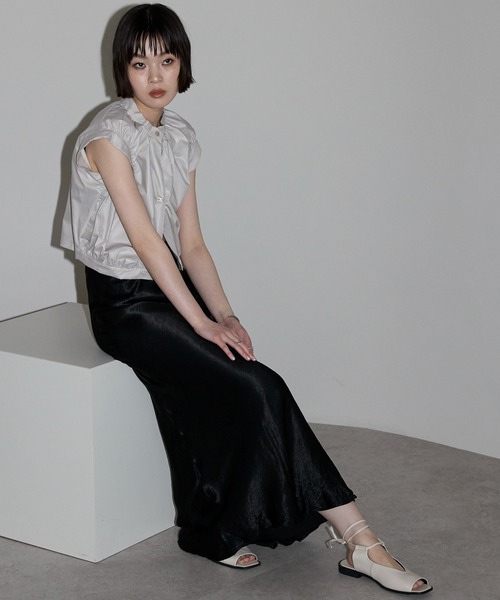 leimn（レイムン）の「【コンパクトタックシャツ】（シャツ/ブラウス・レディース・ブラック/グレー・M）」の20枚目の写真