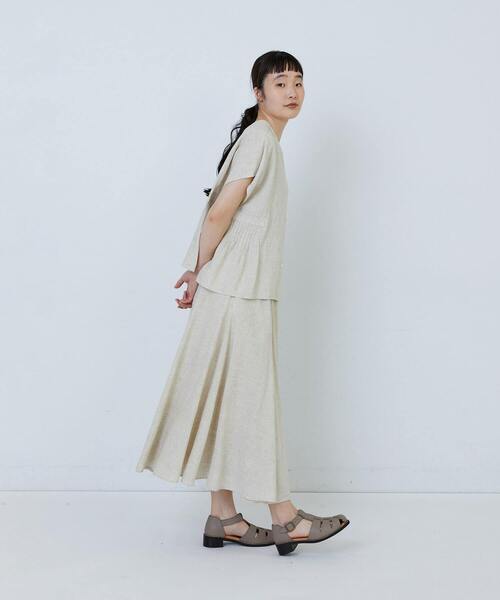 LOISIR（ロワズィール）の「【2WAY】レーヨンリネンスラブローンブラウス（シャツ/ブラウス・レディース・キナリ/ネイビー・FREE）」の22枚目の写真