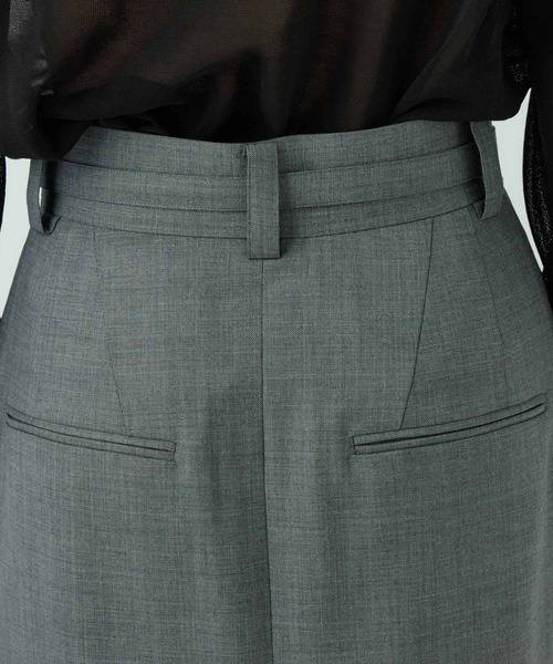 Chaos（カオス）の「Chaos(カオス)/ローフワードスカート（スカート・レディース・チャコール/グレー・36/38）」の3枚目の写真