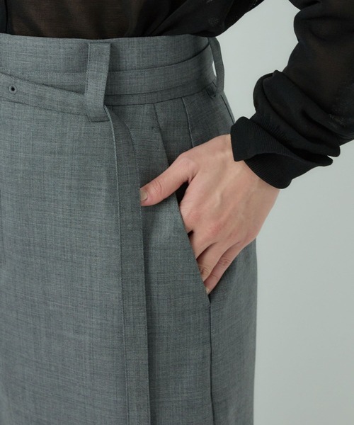 Chaos（カオス）の「Chaos(カオス)/ローフワードスカート（スカート・レディース・チャコール/グレー・36/38）」の4枚目の写真