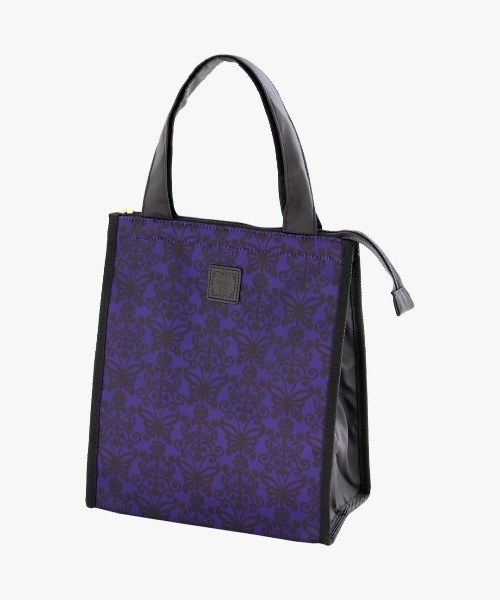 ANNA SUI（アナスイ）の「ダマスク柄　保冷・保温バッグ（エコバッグ/サブバッグ・レディース・ブラック/パープル・FREE）」の2枚目の写真