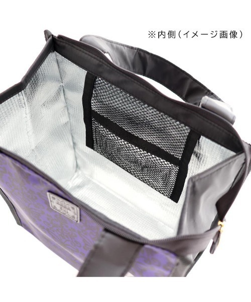ANNA SUI（アナスイ）の「ダマスク柄　保冷・保温バッグ（エコバッグ/サブバッグ・レディース・ブラック/パープル・FREE）」の6枚目の写真