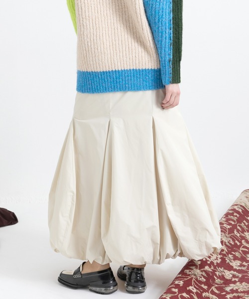 AULA AILA（アウラアイラ）の「マーメイドバルーンスカート（スカート・レディース・アイボリー/ブラック/ブラウン・0/1）」の19枚目の写真