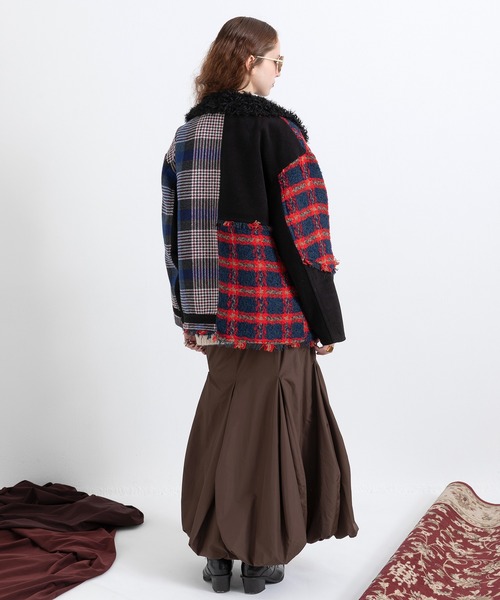 AULA AILA（アウラアイラ）の「マーメイドバルーンスカート（スカート・レディース・アイボリー/ブラック/ブラウン・0/1）」の21枚目の写真