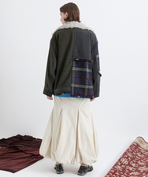 AULA AILA（アウラアイラ）の「マーメイドバルーンスカート（スカート・レディース・アイボリー/ブラック/ブラウン・0/1）」の12枚目の写真