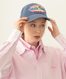 MILKFED. | FRAYED LOGO PATCH CAP(キャップ)