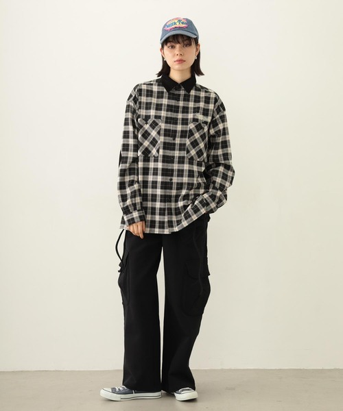 MILKFED.（ミルクフェド）の「FRAYED LOGO PATCH CAP（キャップ・レディース・ブラック/グリーン/ネイビー・ONE SIZE）」の5枚目の写真