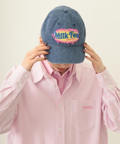 MILKFED.（ミルクフェド）の「FRAYED LOGO PATCH CAP（キャップ・レディース・ブラック/グリーン/ネイビー・ONE SIZE）」の10枚目の写真