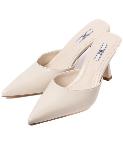 R&E(アールアンドイー)の「【25SS新作】【R&E】ポインテッドトゥミュールパンプス(パンプス・レディース・シルバー/アイボリー/ブラック・L/M/S/LL)」の8枚目の写真