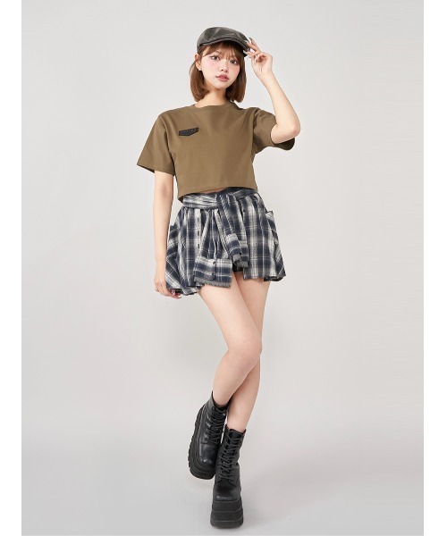 土日限定価格！ダーリッチ ロゴプレートショートTシャツ ロゴプレートショートTシャツ（Tシャツ/カットソー）｜Darich