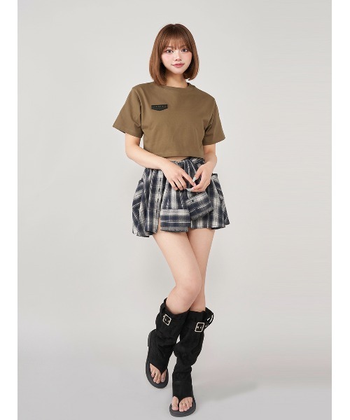 ロゴプレートショートTシャツ（Tシャツ/カットソー）｜Darich