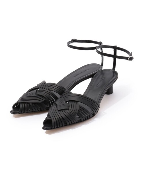 Paul Andrew（ポールアンドリュー）の「PAUL ANDREW TECIDO クローズドトゥパンプス（サンダル・レディース・ブラック/ブラウン・37/36）」の2枚目の写真