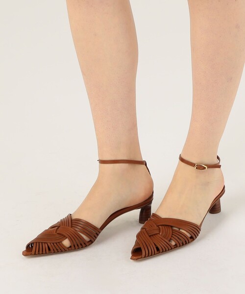 Paul Andrew（ポールアンドリュー）の「PAUL ANDREW TECIDO クローズドトゥパンプス（サンダル・レディース・ブラック/ブラウン・37/36）」の3枚目の写真