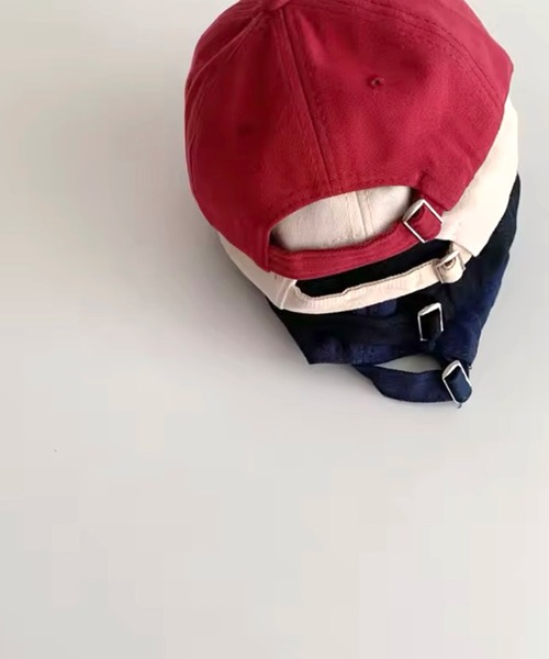 Bambin(ボンバン)の「【 Bambin / ボンバン 】 英字 刺繍 ロゴ キャップ(キャップ・キッズ・レッド/ネイビー/アイボリー/ブラック・FREE)」の8枚目の写真