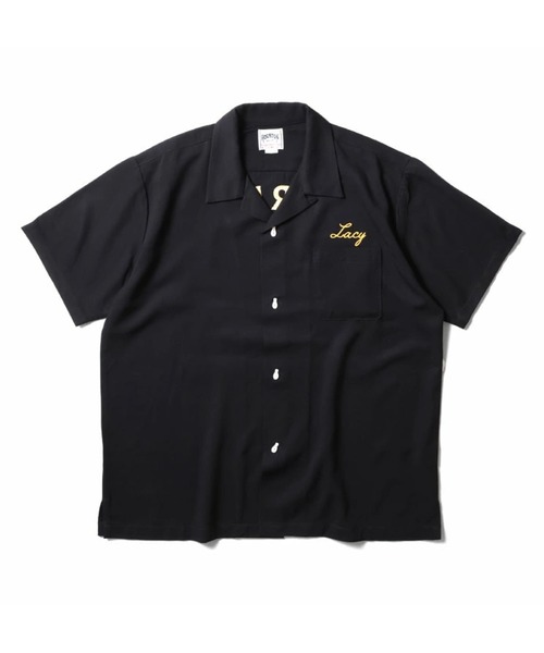 セール】［HOUSTON ヒューストン］TIGER BOWL EMB BOWLING SHIRT
