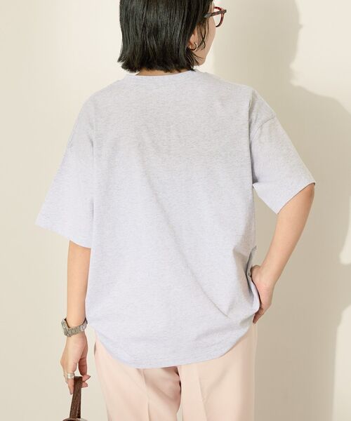 AMERICAN HOLIC(アメリカンホリック)の「Dog フォトプリントTシャツ(Tシャツ/カットソー・レディース・ブラック/オフホワイト/杢グレー・M/L)」の6枚目の写真