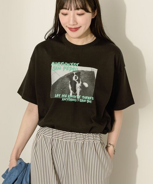 セール】Dog フォトプリントTシャツ（Tシャツ/カットソー