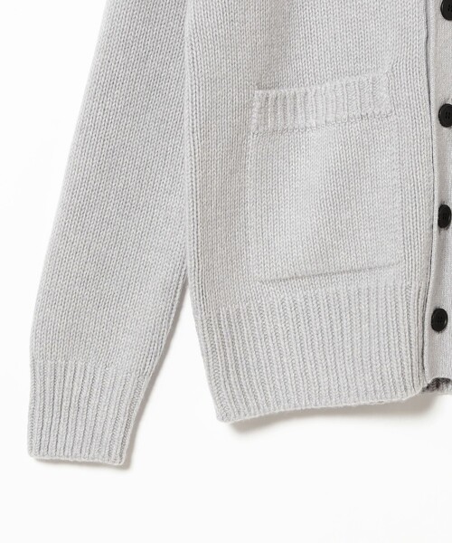 Demi-Luxe BEAMS（デミルクス ビームス）の「【別注】SLOANE / 5ゲージ Vネック カーディガン（カーディガン/ボレロ・レディース・グレー/イエロー・1/2）」の15枚目の写真