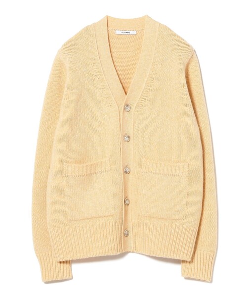 Demi-Luxe BEAMS（デミルクス ビームス）の「【別注】SLOANE / 5ゲージ Vネック カーディガン（カーディガン/ボレロ・レディース・グレー/イエロー・1/2）」の18枚目の写真
