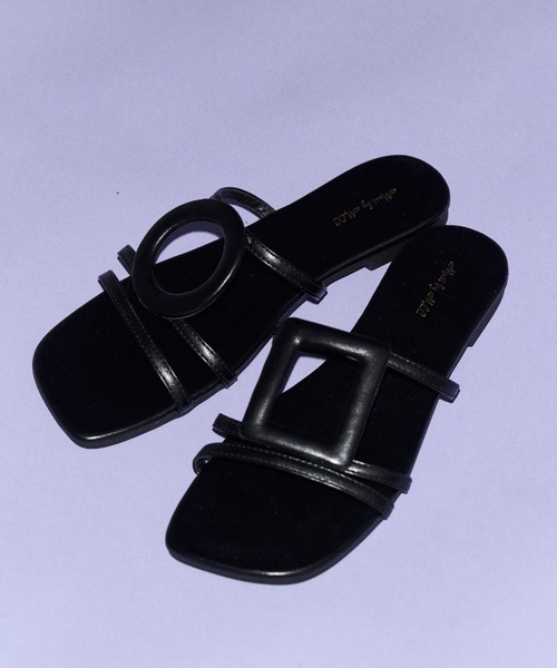 Solace（ソレイス）の「サークルスクエアサンダル（サンダル・レディース・ブラック・S/M/L）」の15枚目の写真