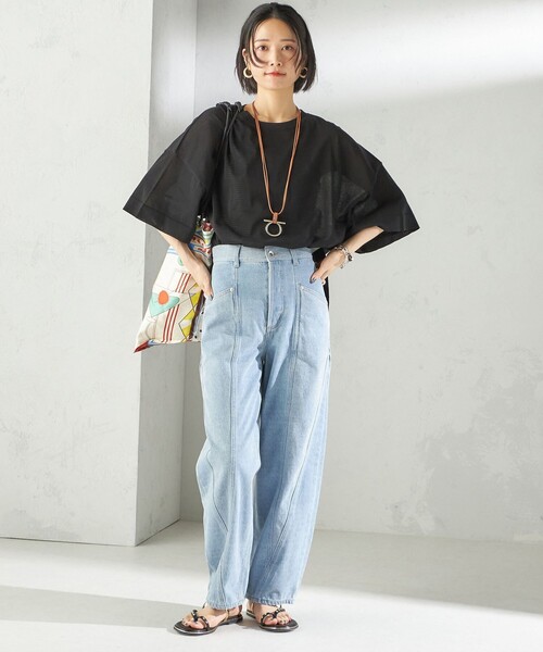 SHIPS for women / シップスウィメン 〈手洗い可能〉18G コットン ナイロン ワイド スリーブ プルオーバー 手洗い可能〉18G コットン ナイロン ワイド スリーブ プル