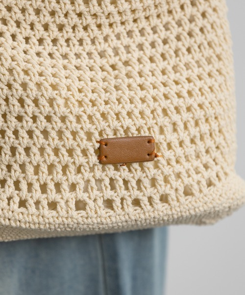 Lunea（ルネア）の「クロシェサマーショルダーバッグ（ショルダーバッグ・レディース・ホワイト/ブラウン・FREE）」の5枚目の写真