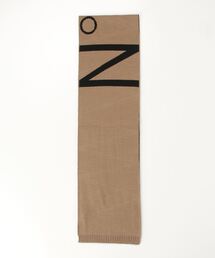 年末セール☆N°21☆ヌメロヴェントゥーノ　マフラー　ロゴ　白☆美品 N21 numero ventuno(ヌメロヴェントゥーノ) マフラー・ストール