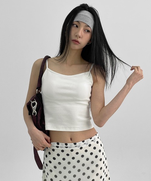 MADE] イージーバックレスストラップノースリーブ（カップ付き