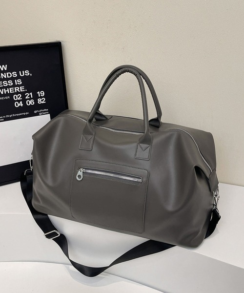 LA VORAGINE（ラ ヴォラジネ）の「2WAY外ポケット　大容量ボストンバッグ/旅行バッグ（ボストンバッグ・レディース・ブラウン/グレー/ブラック・FREE）」の14枚目の写真