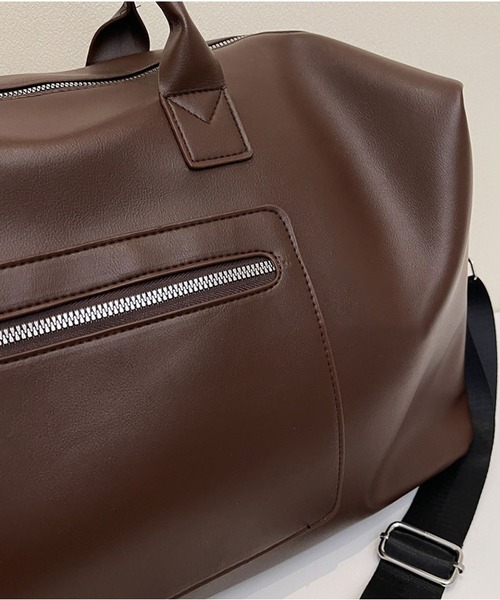 LA VORAGINE（ラ ヴォラジネ）の「2WAY外ポケット　大容量ボストンバッグ/旅行バッグ（ボストンバッグ・レディース・ブラウン/グレー/ブラック・FREE）」の18枚目の写真