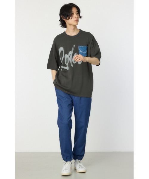 RODEO CROWNS WIDE BOWL(ロデオクラウンズワイドボウル)の「メンズスプレーロゴニットトップス(ニット/セーター・メンズ・ライトカーキ/アイボリー/チャコールグレー・LARGE/MEDIUM)」の19枚目の写真