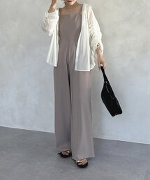 Thevon | スクエアネックキャミサロペット(つなぎ/オールインワン)