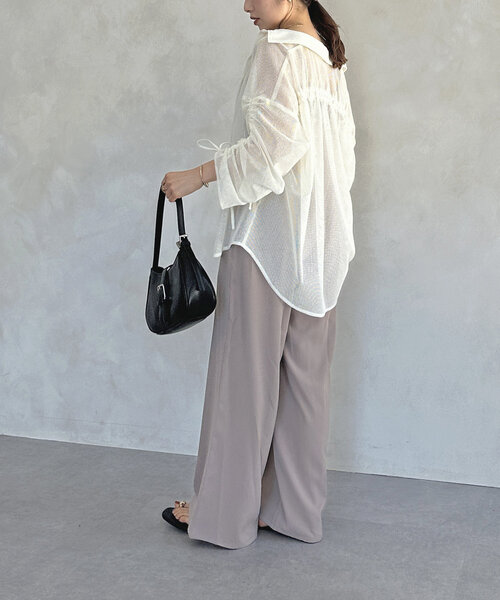 Thevon（ゼボン）の「スクエアネックキャミサロペット（つなぎ/オールインワン・レディース・ブラック/ベージュ・M）」の9枚目の写真