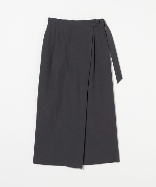 BEAUTY&YOUTH UNITED ARROWS（ビューティーアンドユースユナイテッドアローズ）の「セルロースブレンド ベルトラップスカート（スカート・レディース・ダークグレー/ナチュラル/ブラック・XS/S/M）」の17枚目の写真