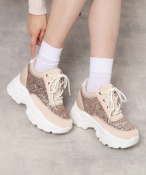 ESPERANZA（エスペランサ）の「きゅんフィットインソールスニーカー（スニーカー・レディース・ホワイト/ブラック/ブラック×ホワイト/シルバー/ゴールド・LL/L/M/S）」の5枚目の写真