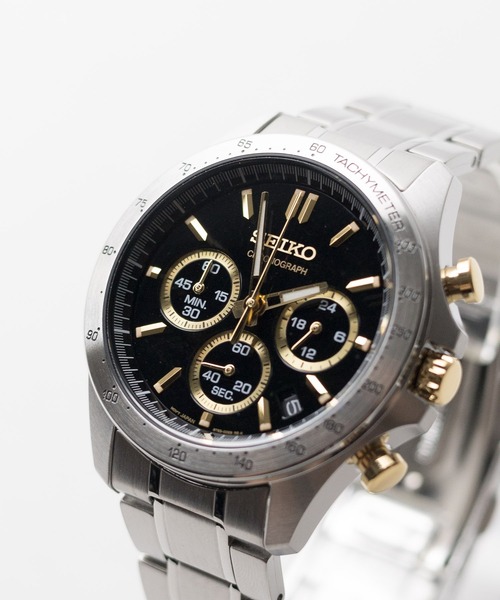 SEIKO（セイコー）の「【60】】【ITN】【SEIKO】 クオーツ クロノグラフ　メタルバンド【海外モデル】（アナログ腕時計・メンズ・ブラック系その他/ブラック/ネイビー/シルバー・FREE）」の3枚目の写真