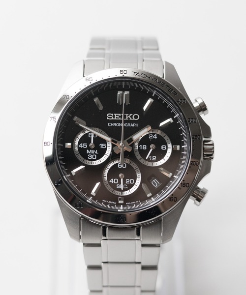 SEIKO（セイコー）の「【60】】【ITN】【SEIKO】 クオーツ クロノグラフ　メタルバンド【海外モデル】（アナログ腕時計・メンズ・ブラック系その他/ブラック/ネイビー/シルバー・FREE）」の5枚目の写真