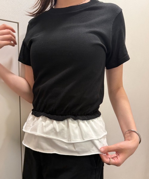 セール】【ZOZO限定】裾フリル Tシャツ レイヤード（Tシャツ