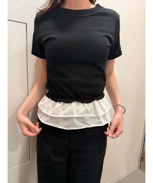 ZOZO限定】裾フリル Tシャツ レイヤード（Tシャツ/カットソー