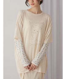 merry jenny | cat ribbonレイヤードロンT(Tシャツ/カットソー)