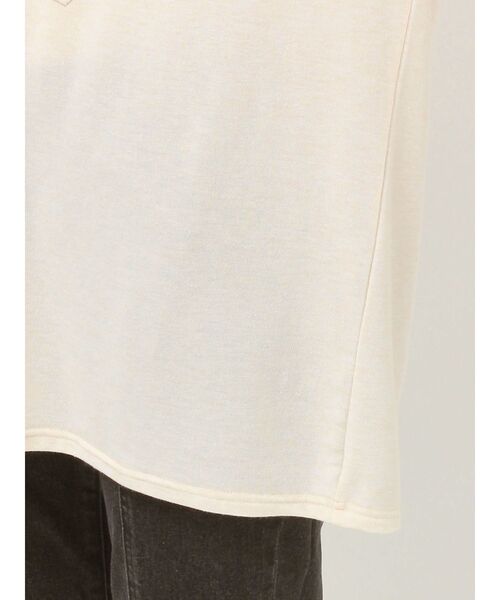 merry jenny（メリージェニー）の「cat ribbonレイヤードロンT（Tシャツ/カットソー・レディース・アイボリー/グレー/ピンク・FREE）」の4枚目の写真