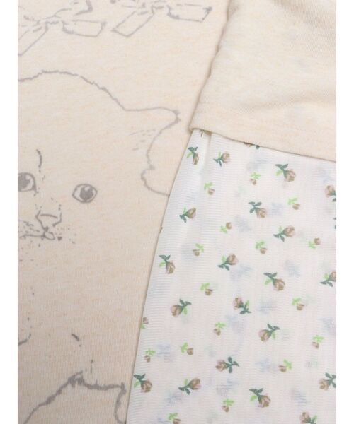 merry jenny（メリージェニー）の「cat ribbonレイヤードロンT（Tシャツ/カットソー・レディース・アイボリー/グレー/ピンク・FREE）」の9枚目の写真