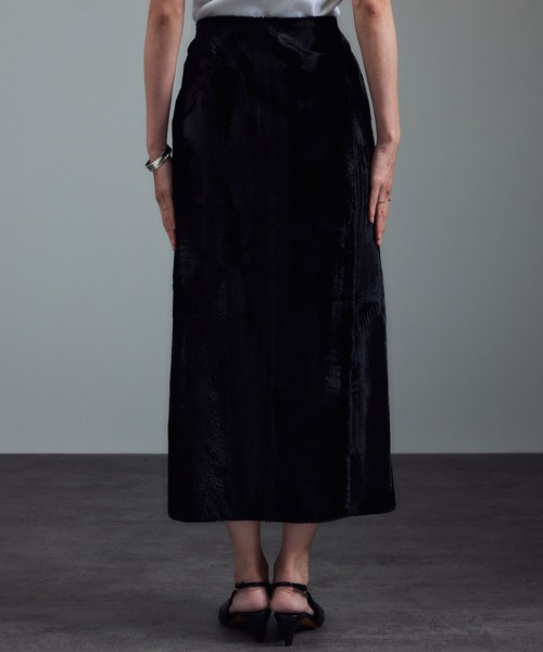 SALON adam et rope'(サロン アダム エ ロペ)の「ポニーヘアータイトスカート(スカート・レディース・ブラック・M/S)」の11枚目の写真