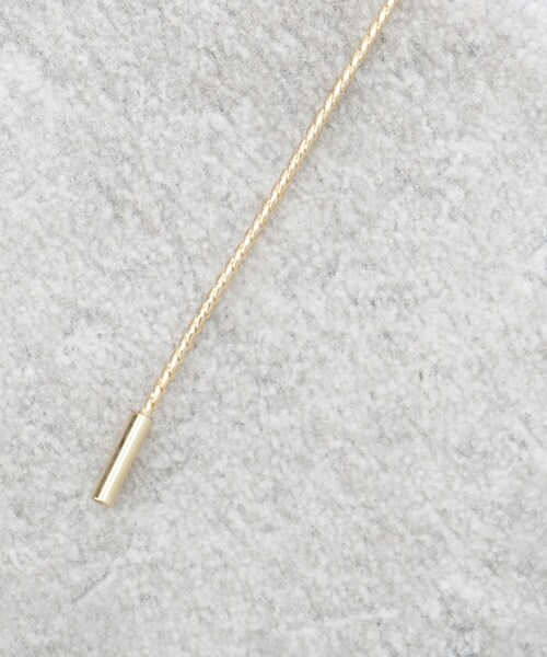 OPAQUE.CLIP（オペークドットクリップ）の「ニュアンスビジューバー×フェイクパールスライドネックレス（ネックレス・レディース・ゴールド/シルバー・00）」の7枚目の写真