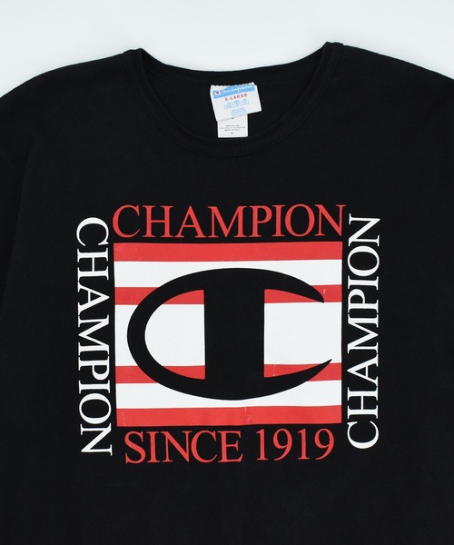 Champion(チャンピオン)の「【USED】Champion ロゴ Tシャツ(Tシャツ/カットソー・メンズ・ブラック・X-LARGE)」の5枚目の写真